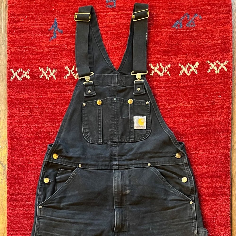 Black Carharrt Overalls Size 34x30